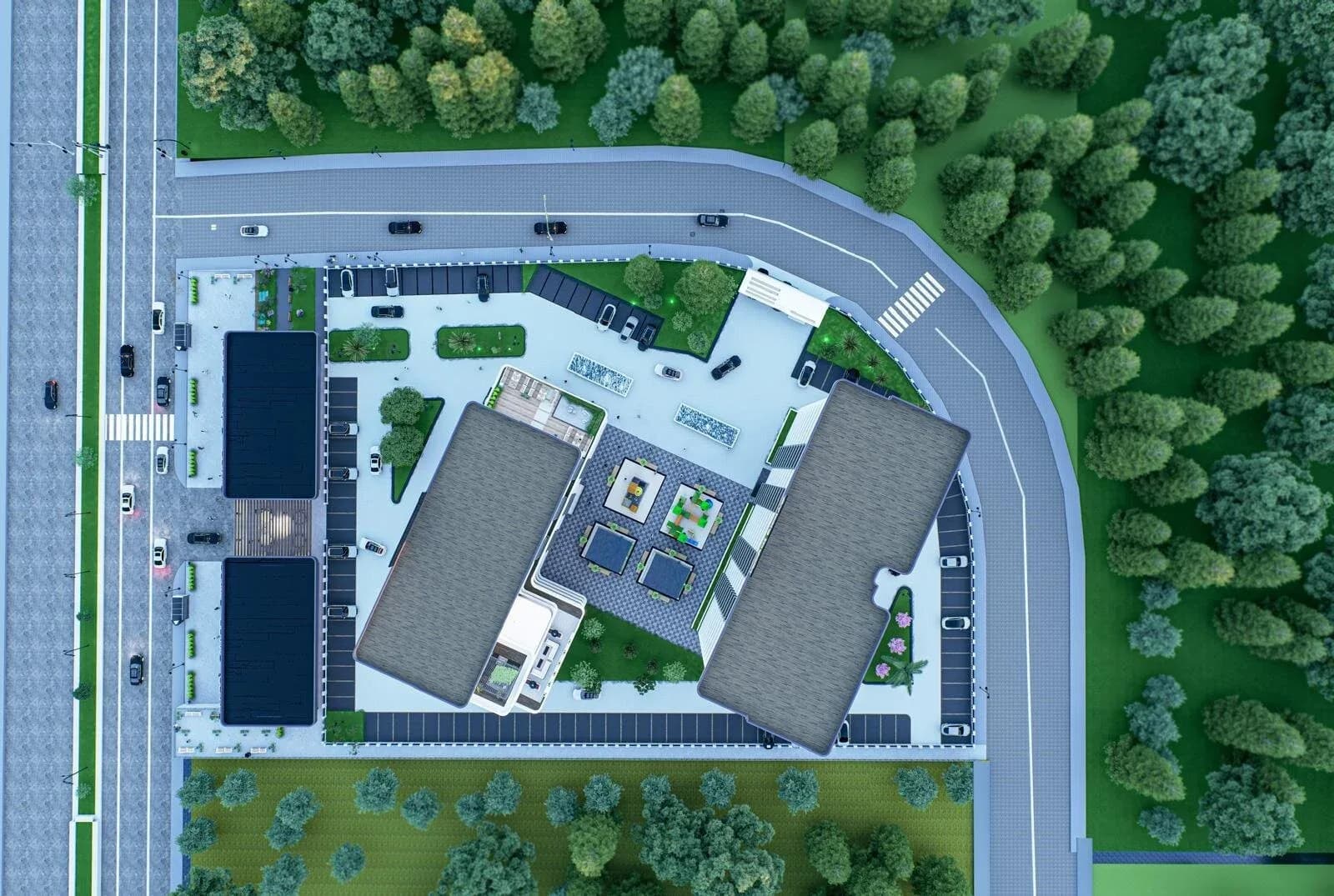 Anka Modern, Çayyolu — dış cephe görselleştirmesi · 2. görsel