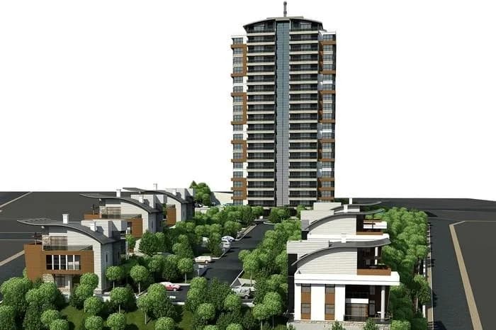 Diamond Tower Ankara, Yenimahalle — dış cephe görselleştirmesi