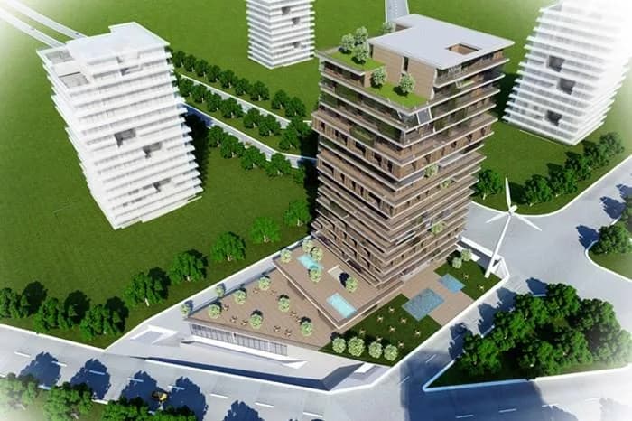 Erkanlı Monza Residence, İncek — dış cephe görselleştirmesi