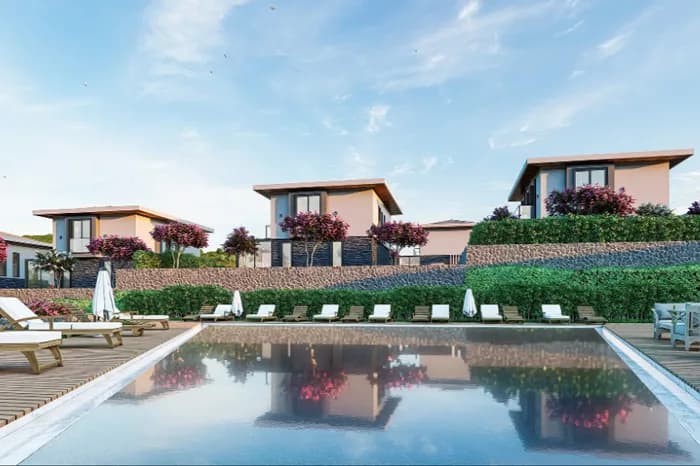 ION Villaları, Foça — dış cephe görselleştirmesi