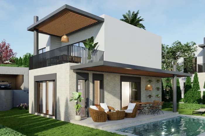 Surtaş Royal, Bodrum — dış cephe görselleştirmesi