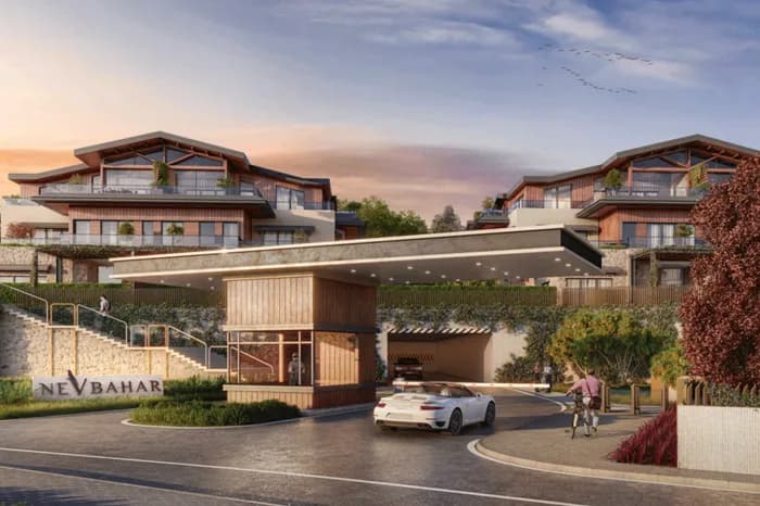 Nevbahar Kemer Konakları, Kemerburgaz — dış cephe görselleştirmesi