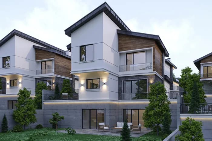 Arven Villa Becen, Melikgazi — dış cephe görselleştirmesi