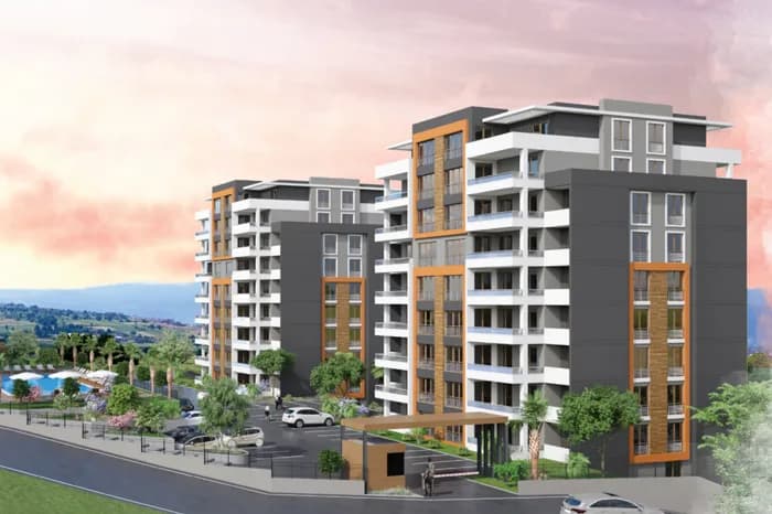 Aurawest, Nilüfer — dış cephe görselleştirmesi