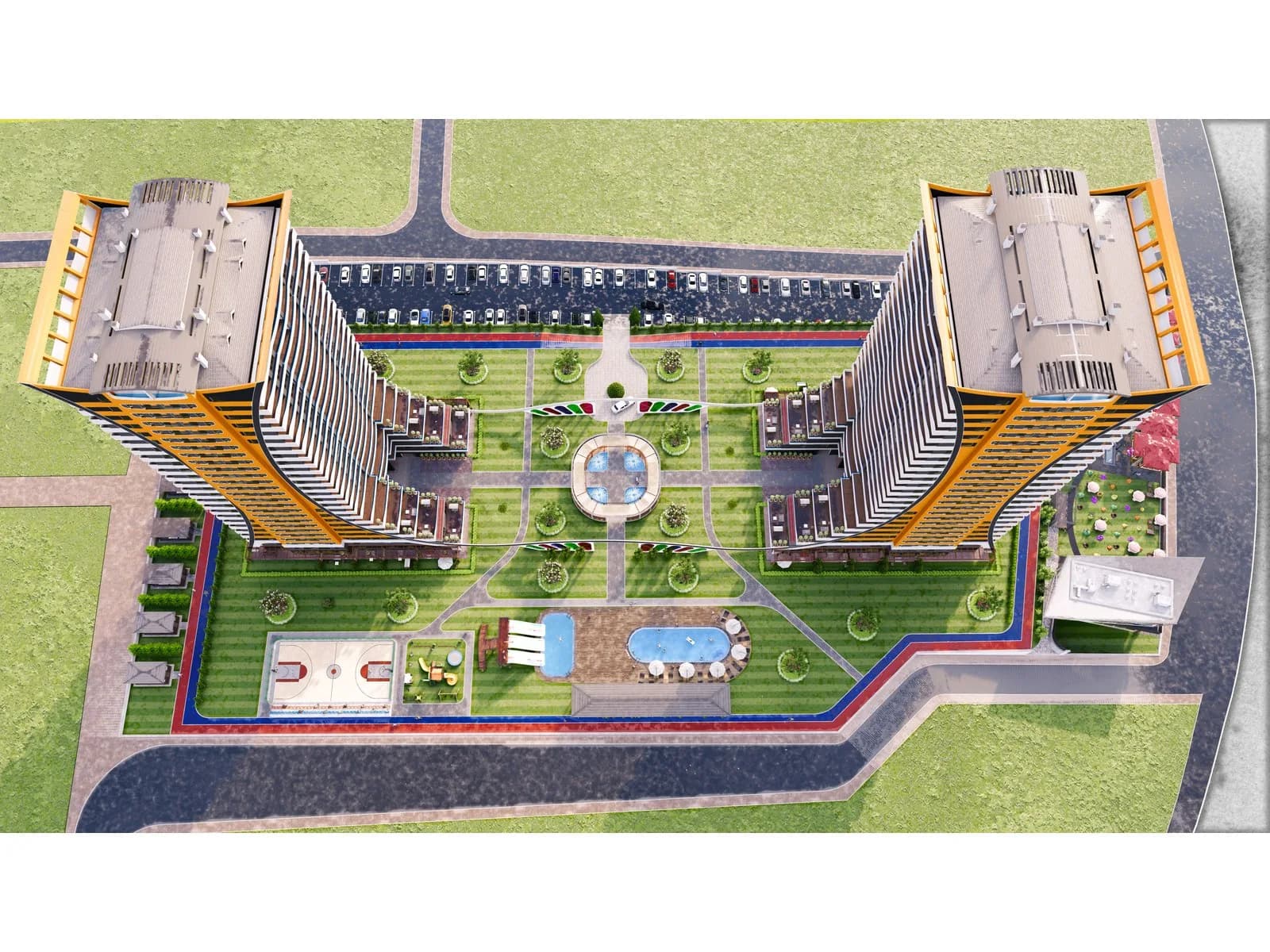 Huzur Towers, Merkez — dış cephe görselleştirmesi · 2. görsel