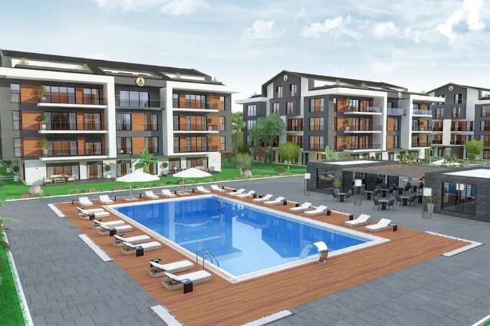 Beyazz Residence, Marmaris — dış cephe görselleştirmesi