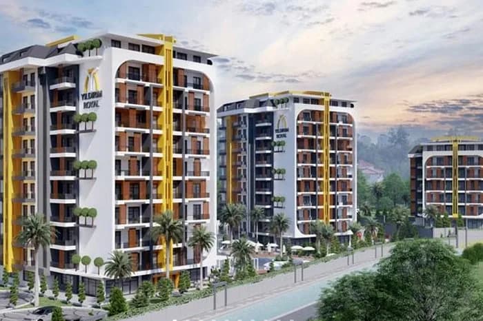 Yıldırım Royal, Alanya — dış cephe görselleştirmesi