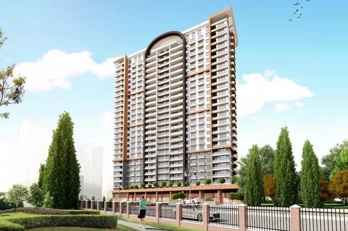 Olcay Point Residence, Esenyurt — dış cephe görselleştirmesi