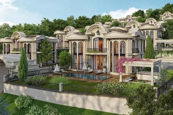 Zeray Country, Bademli — dış cephe görselleştirmesi