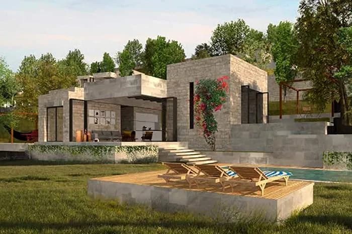 Qarma Gümüşlük, Bodrum Gümüşlük — dış cephe görselleştirmesi