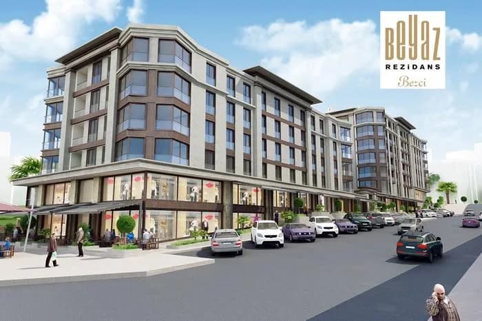 Beyaz Rezidans Bezci, Gaziosmanpaşa — dış cephe görselleştirmesi