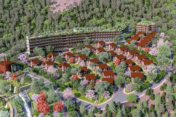 V Orman, Mudurnu — dış cephe görselleştirmesi