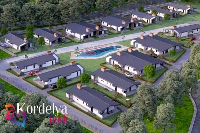 Kordelya Park Evleri, Kemalpaşa — dış cephe görselleştirmesi
