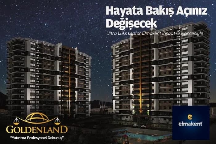 Goldenland, Atakum — dış cephe görselleştirmesi