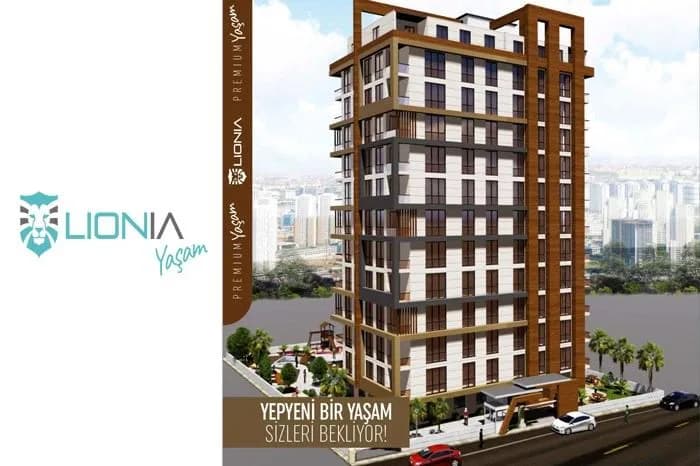 Lionia Yaşam Evleri, Esenyurt — dış cephe görselleştirmesi