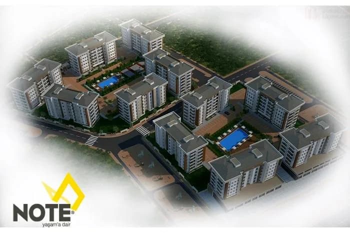 Note 27 Elegance, Kepez — dış cephe görselleştirmesi