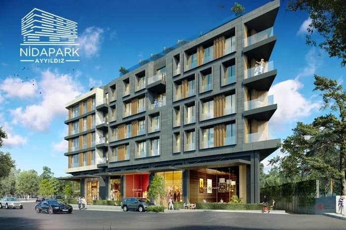 Nidapark Ayyıldız, Kağıthane — dış cephe görselleştirmesi