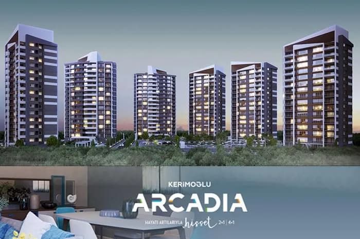 Kerimoğlu Arcadia, Mezitli — dış cephe görselleştirmesi