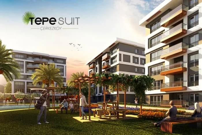 Tepe Suit, Çerkezköy — dış cephe görselleştirmesi