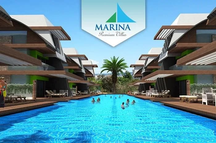 Marina Premium Villas, Konyaaltı — dış cephe görselleştirmesi