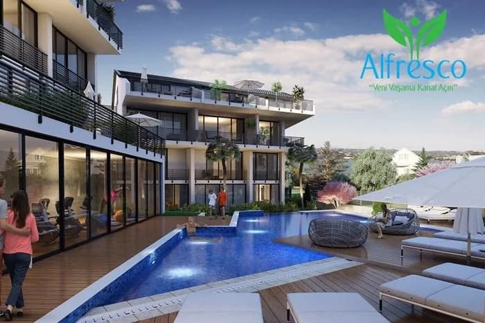 Alfresco Evleri, Çukurova — dış cephe görselleştirmesi