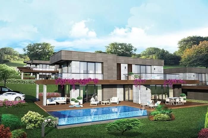 Villa Sera, Çeşme — dış cephe görselleştirmesi