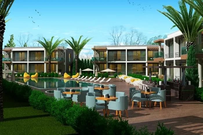 İkon Bodrum, Bodrum Ortakent — dış cephe görselleştirmesi