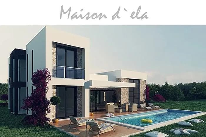 Maison D'ela, Bodrum Gündoğan — dış cephe görselleştirmesi