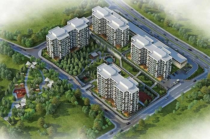 Adres Koru Evleri, Sancaktepe — dış cephe görselleştirmesi