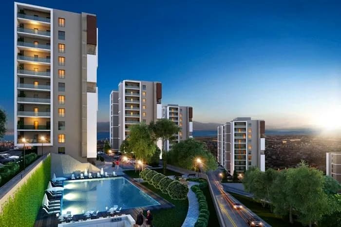 Ege-Koop İzmir Körfezi Evleri, Çiğli — dış cephe görselleştirmesi