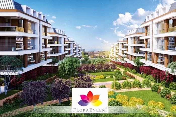Flora Evleri, Tepebaşı — dış cephe görselleştirmesi