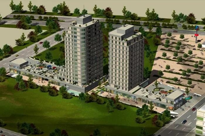 Huzzak Tower Metro, Başakşehir — dış cephe görselleştirmesi