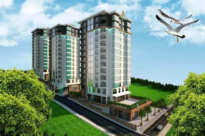 Turkuaz Güneşli, Güneşli — dış cephe görselleştirmesi