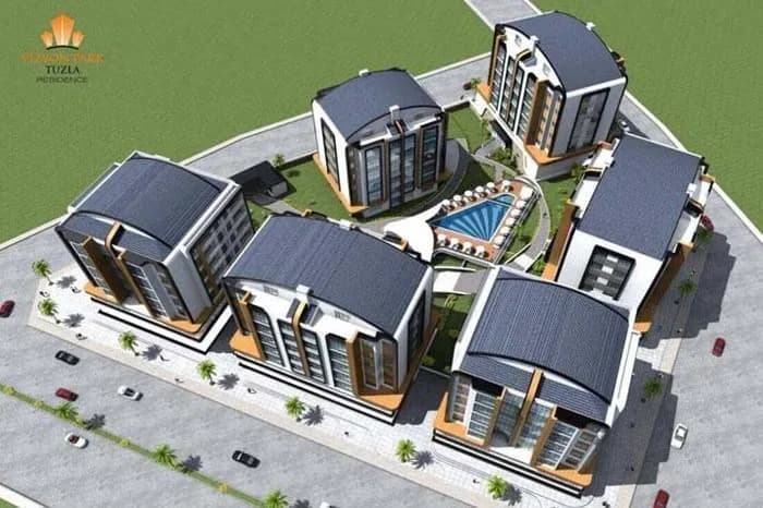 Vizyon Park Tuzla Residence, Tuzla — dış cephe görselleştirmesi