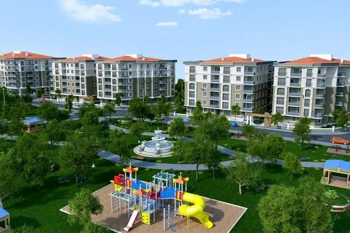 Yeşil Park Evleri, Çorlu — dış cephe görselleştirmesi