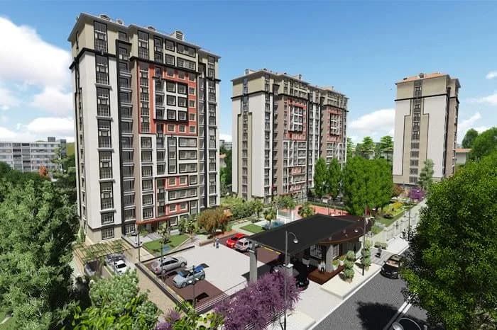 Yeni İstanbul Evleri, Arnavutköy — dış cephe görselleştirmesi