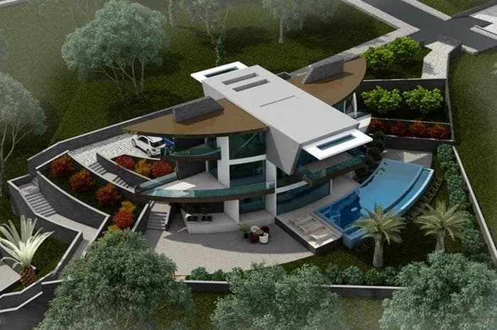 Sefaköy Villaları, Urla — dış cephe görselleştirmesi