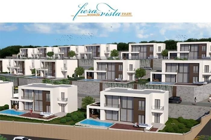 Fiera Vista Bodrum, Bodrum Gündoğan — dış cephe görselleştirmesi