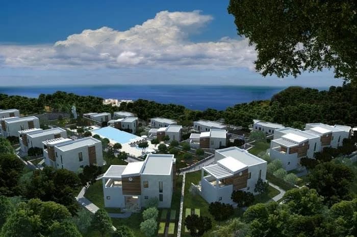 Vistahill Bodrum, Bodrum Gündoğan — dış cephe görselleştirmesi
