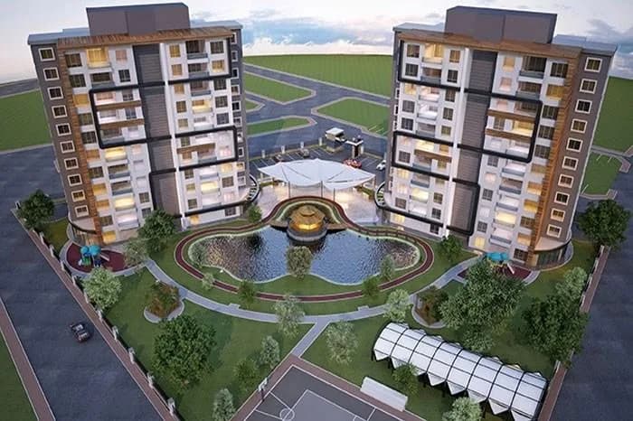 Karmir Life, Melikgazi — dış cephe görselleştirmesi