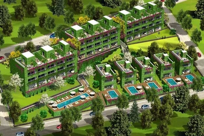 Selen Vadi Konakları, Bodrum Güllük — dış cephe görselleştirmesi