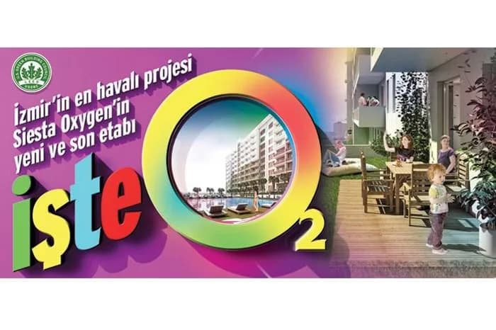 Soyak Siesta O2, Karşıyaka — dış cephe görselleştirmesi