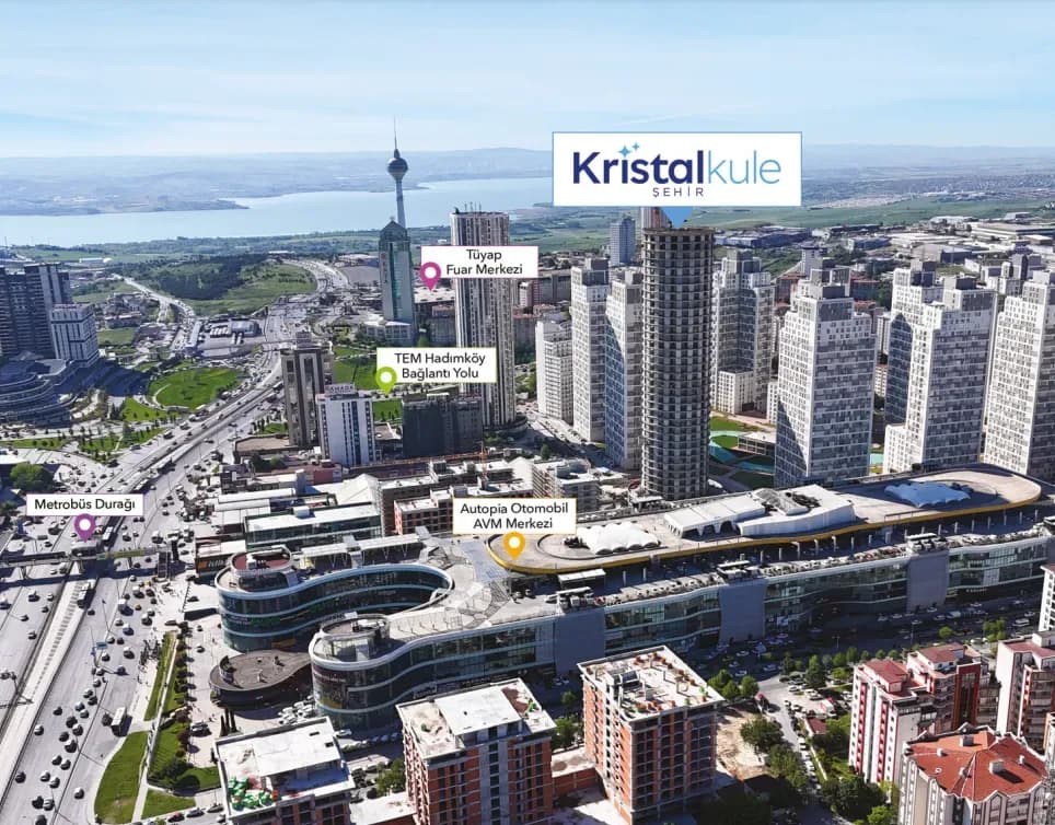 Kristal Kule, Esenyurt — dış cephe görselleştirmesi · 3. görsel