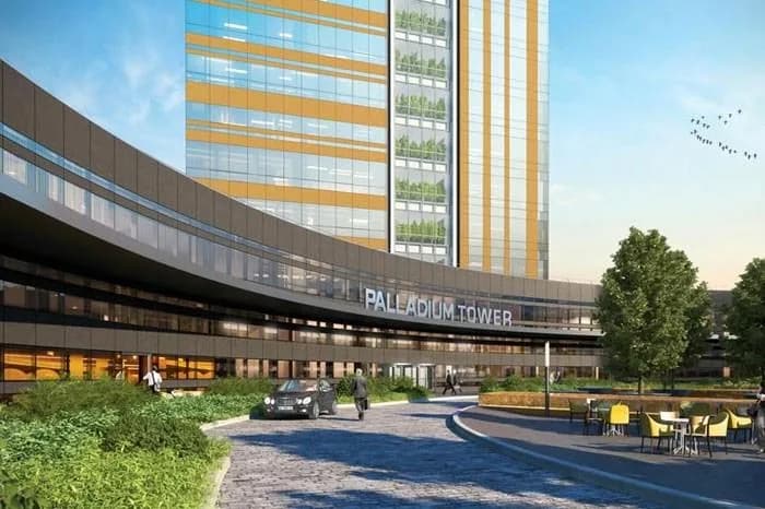 Palladium Tower, Ataşehir — dış cephe görselleştirmesi