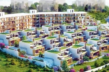 Q Bahçe, Kurtköy — dış cephe görselleştirmesi