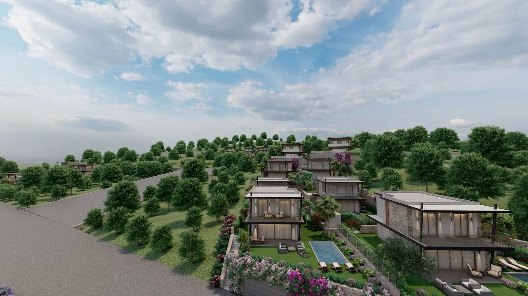 Acropol Down Town, Bodrum — dış cephe görselleştirmesi · 3. görsel