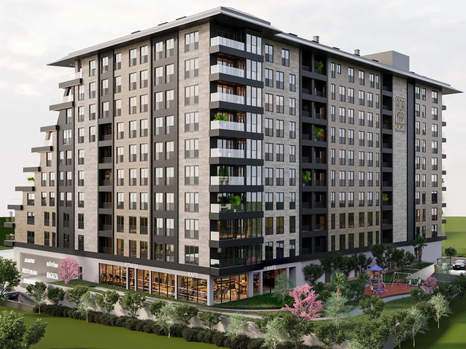 Adayapı Bulgurlu, Üsküdar — dış cephe görselleştirmesi