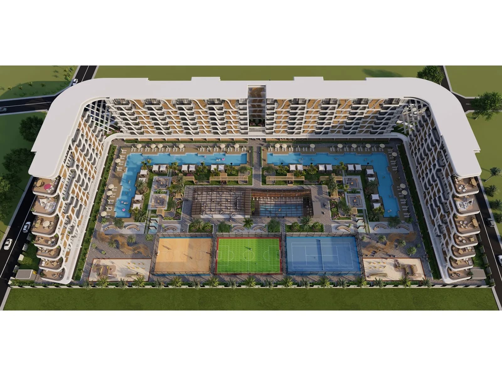 Akropolis Residence, Aksu — dış cephe görselleştirmesi · 3. görsel