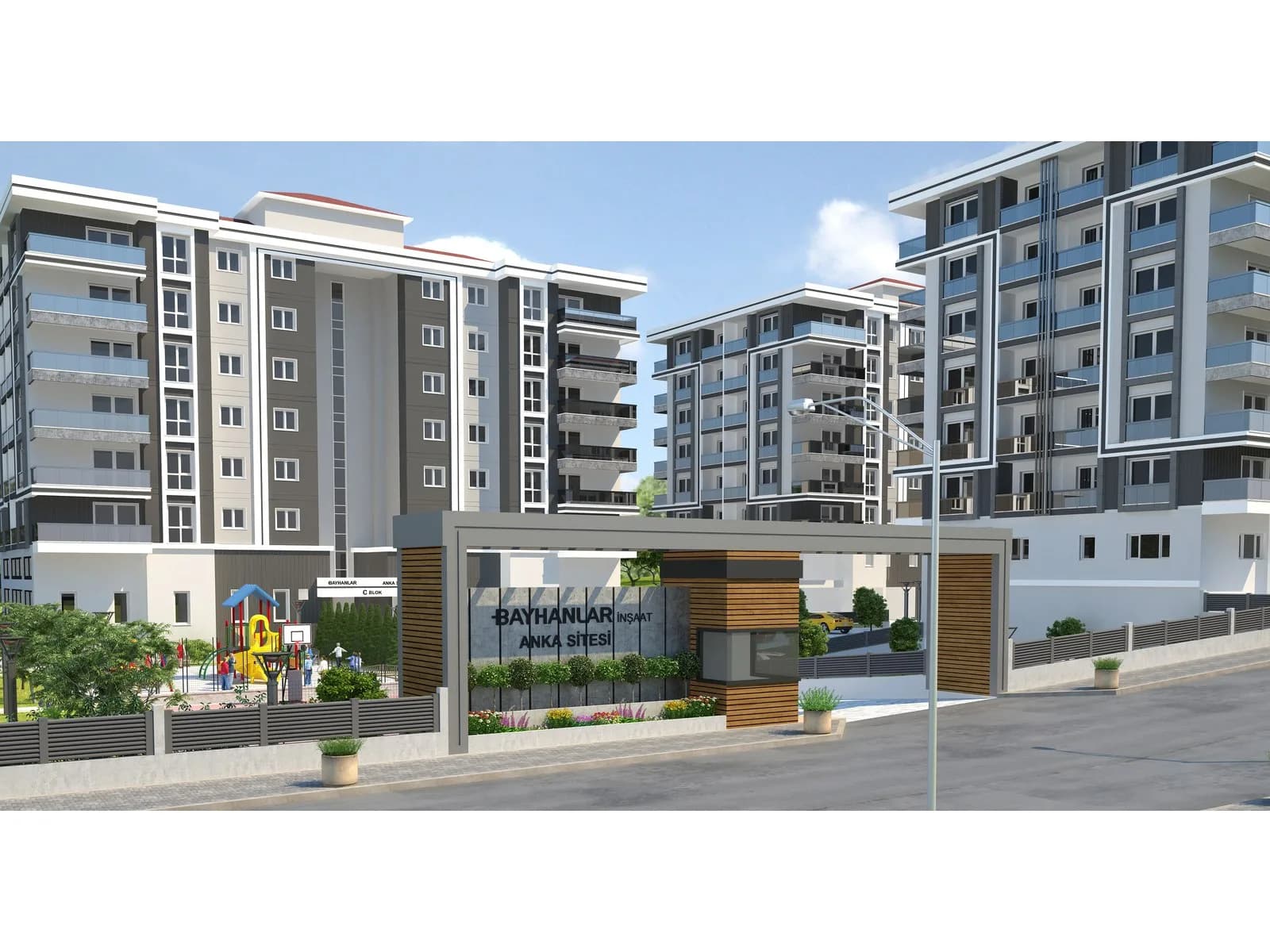 Anka Sitesi, Isparta — dış cephe görselleştirmesi · 2. görsel