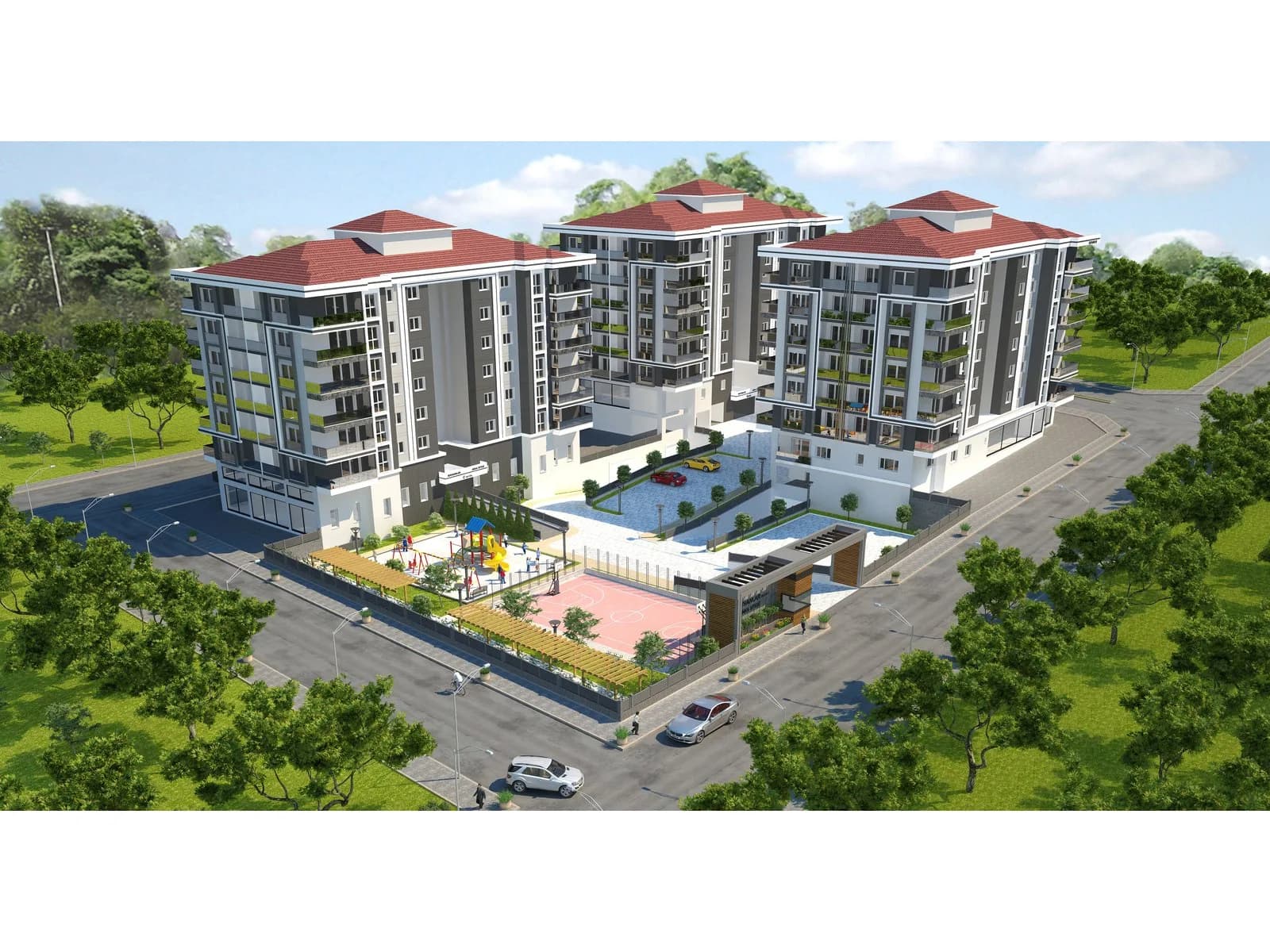 Anka Sitesi, Isparta — dış cephe görselleştirmesi · 3. görsel